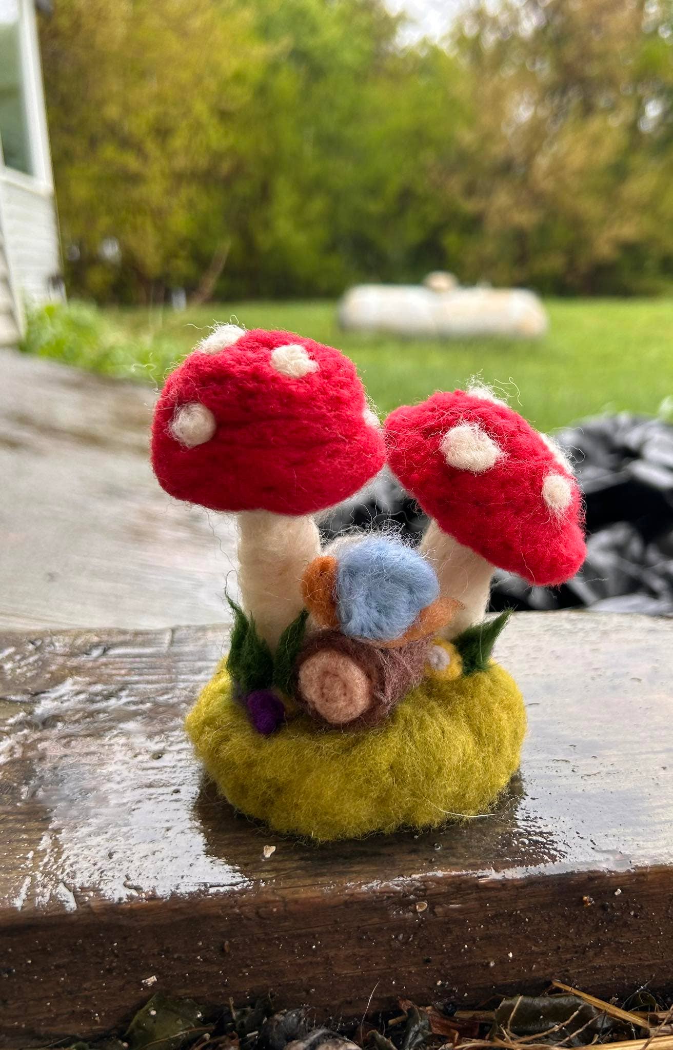Mushroom Needle Felting Kit