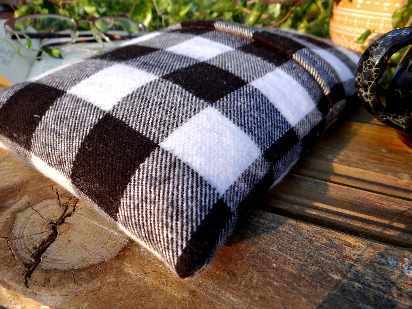 Washable Microwavable Reusable Heating Pad Buffalo Plaid