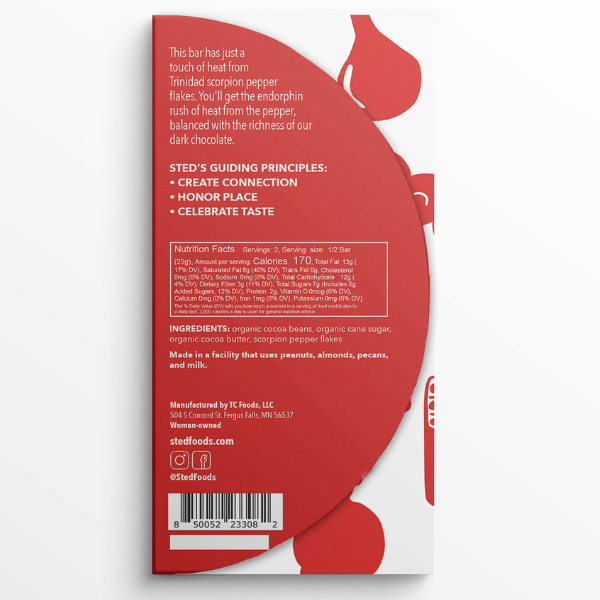 Scorpion Pepper 2 oz Chocolate Bar
