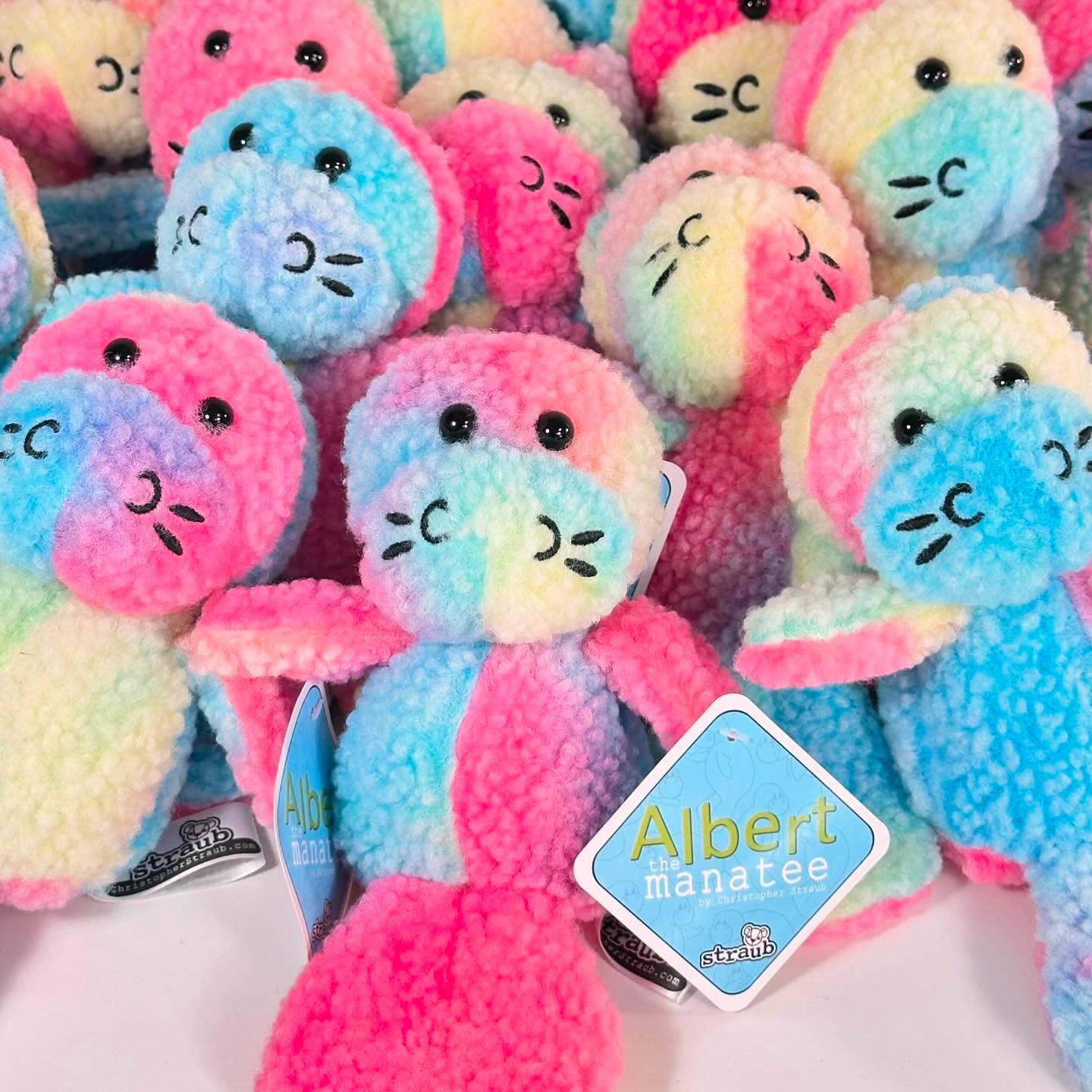 ALBERT THE MANATEE 6" Plush Toy: Multi-Colored