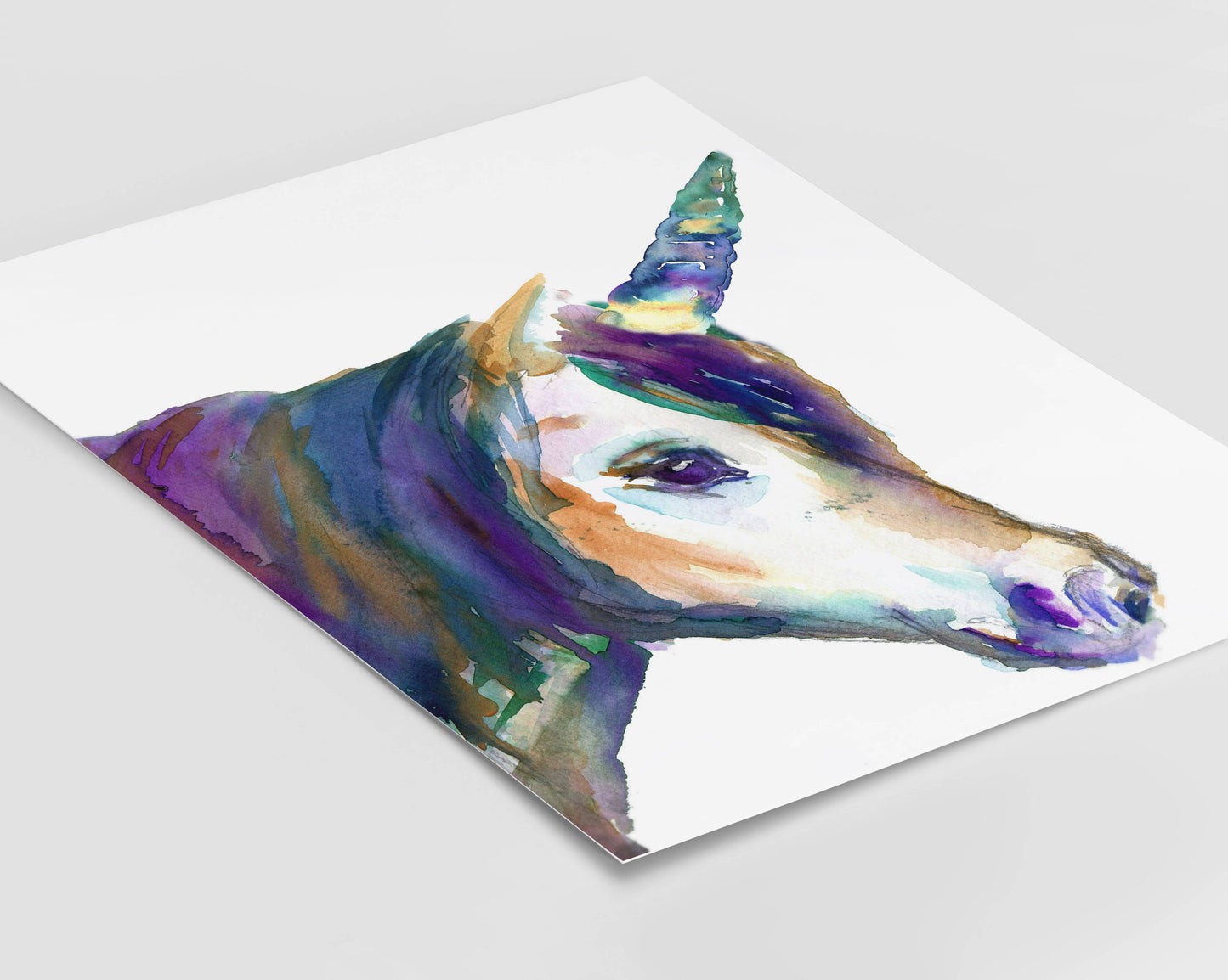 "Ulysses the Unicorn" Giclée Print: 8" x 10"