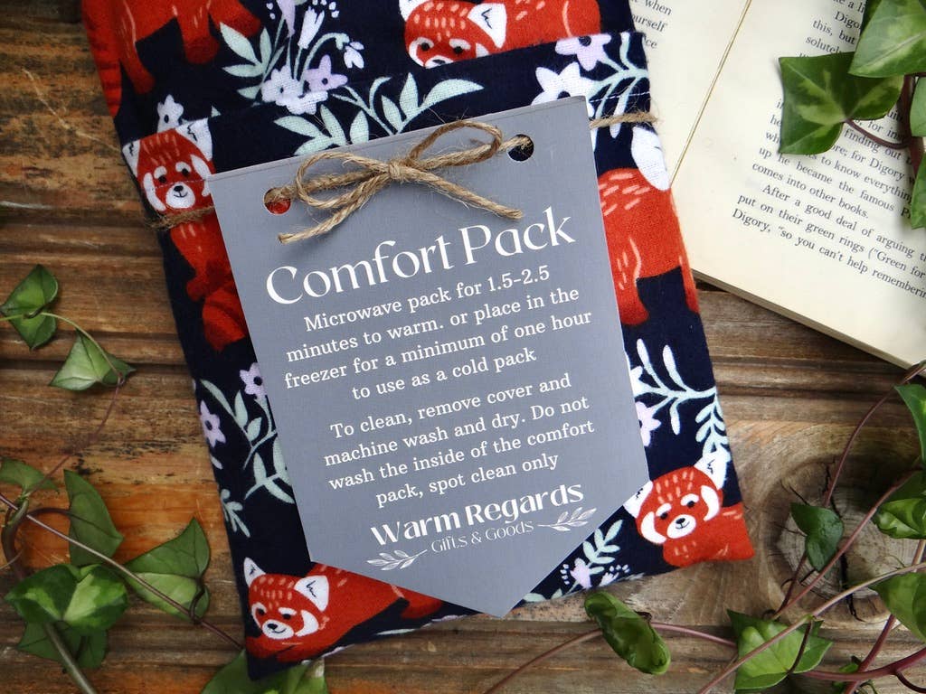 Washable Microwavable Heating Pad Pack Cute Red Panda Bear