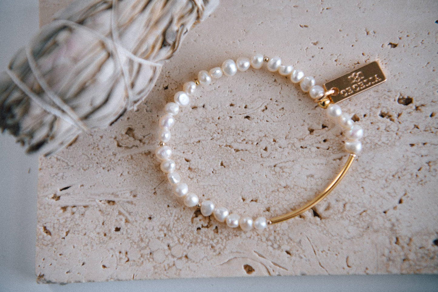 Elegant Pearl Beaded Bracelet