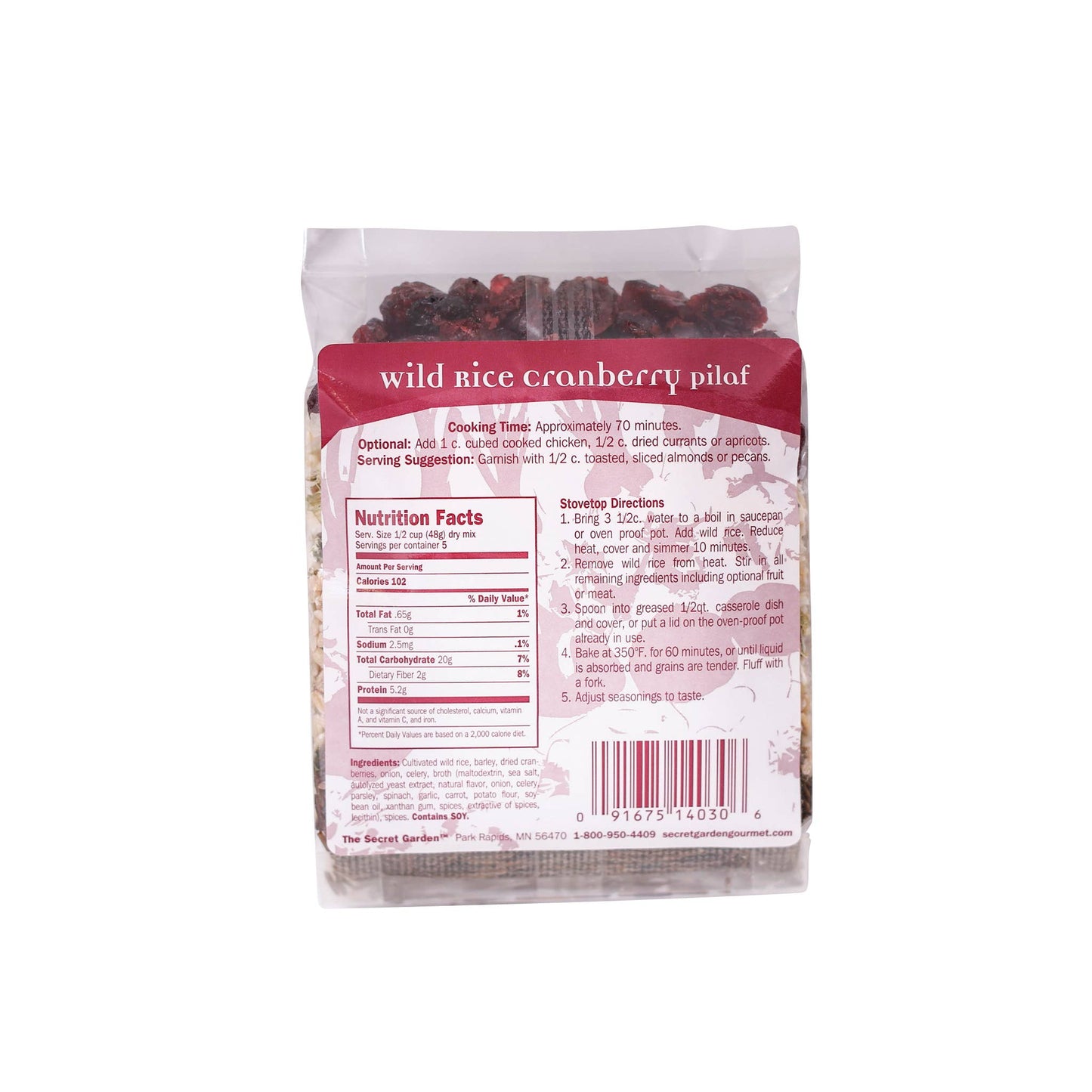 Cranberry Wild Rice Pilaf 8.5oz
