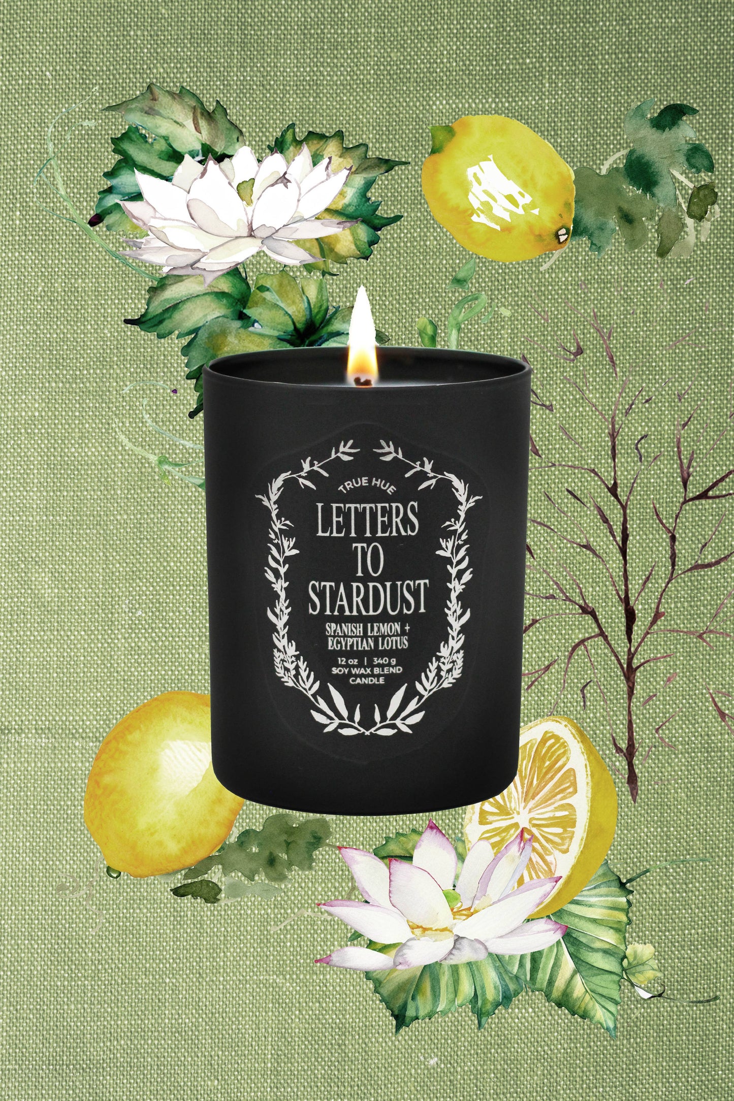 Letters To Stardust Candle 12 oz.