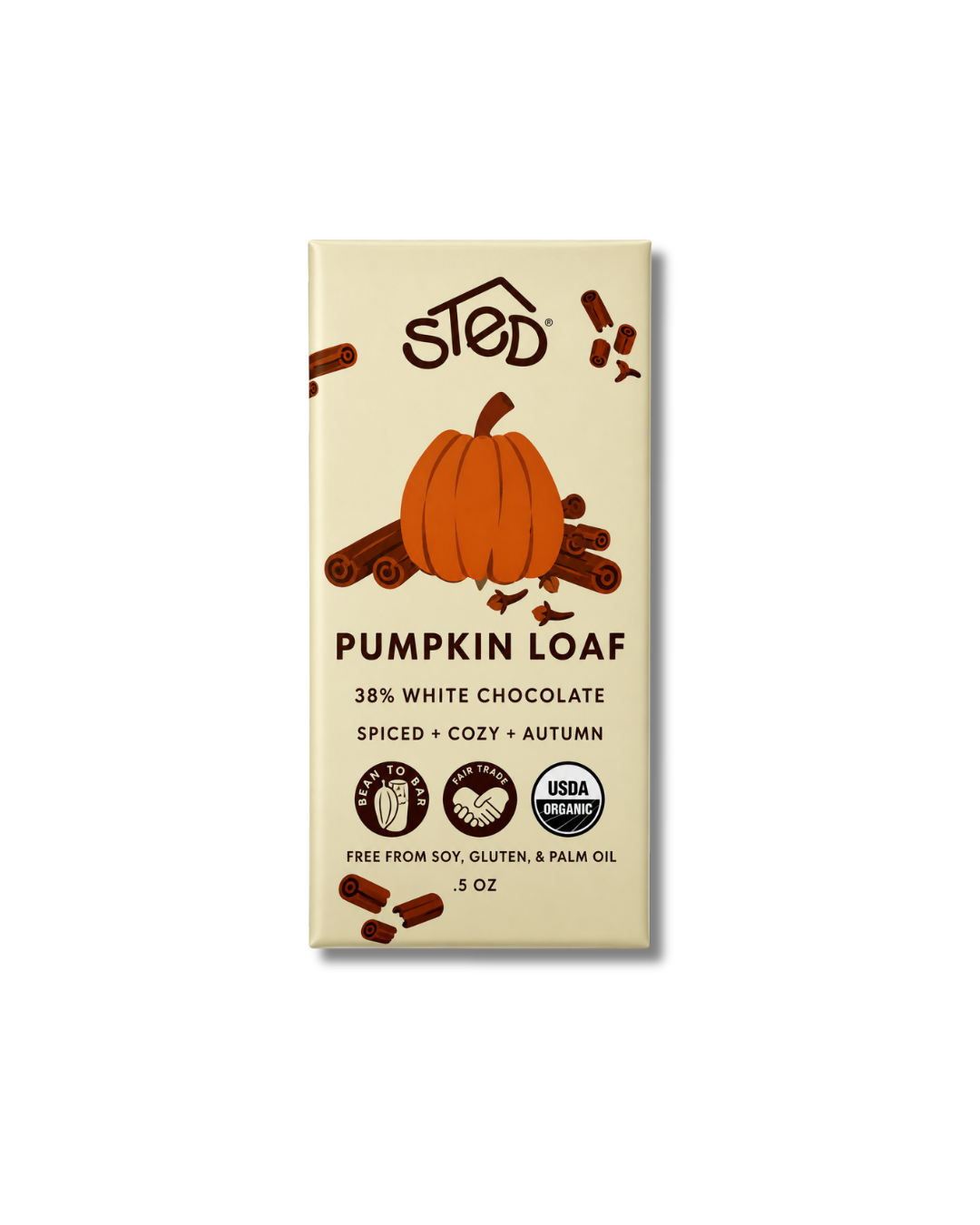 Mini Pumpkin Loaf .5 oz. Chocolate Bar