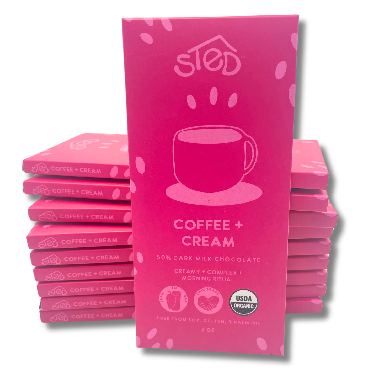 Coffee + Cream - Seasonal 2 oz Chocolate Bar