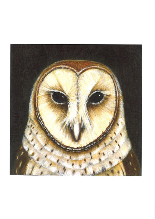 Barn Owl Portrait Greeting Card