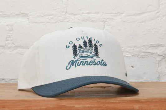 Bluffside Snapback | Natural/Denim