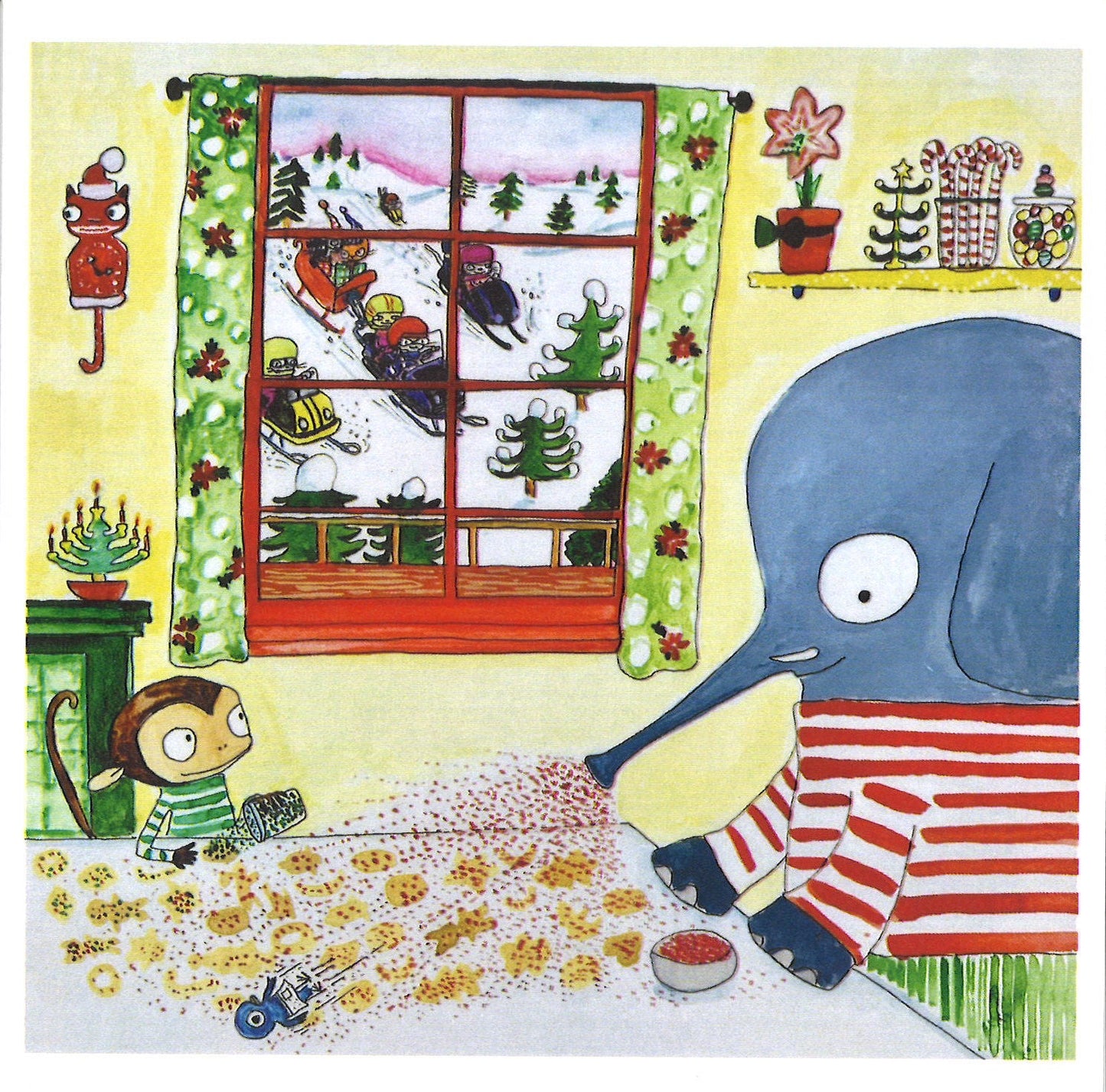 Chico Bon Bon Decorating Cookies Greeting Card