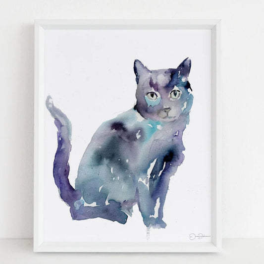"Desmond"  Cat Giclée print: 8" x 10"