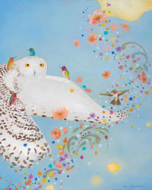 Eunoia (Snowy Owl) Canvas Giclee Print