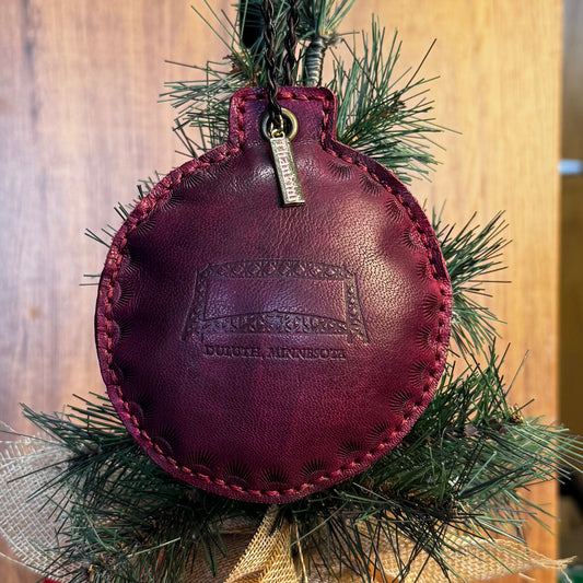 Leather Lift Bridge/Lake Superior Pillow Ornament