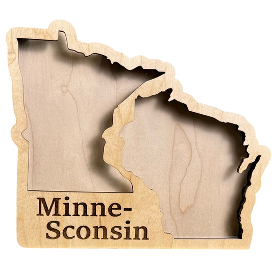 Minnesconsin Shadow Box