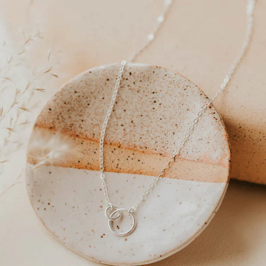 Tiny Links Necklace | Sterling Silver