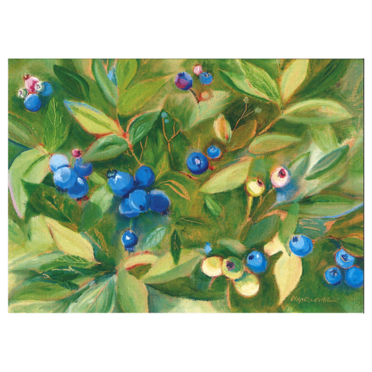 Blueberries (Oil) Greeting Card