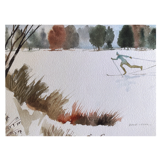 Breaking Trail Watercolor Print