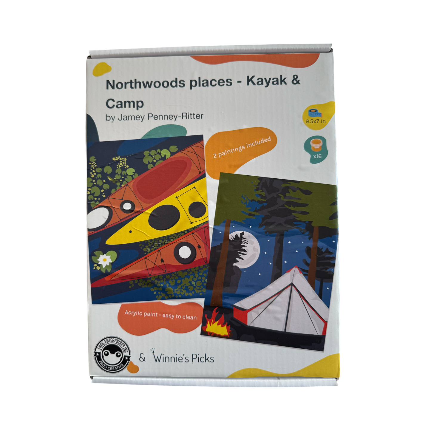 Kayak Trio Camp Junior Paint by Numbers Kit