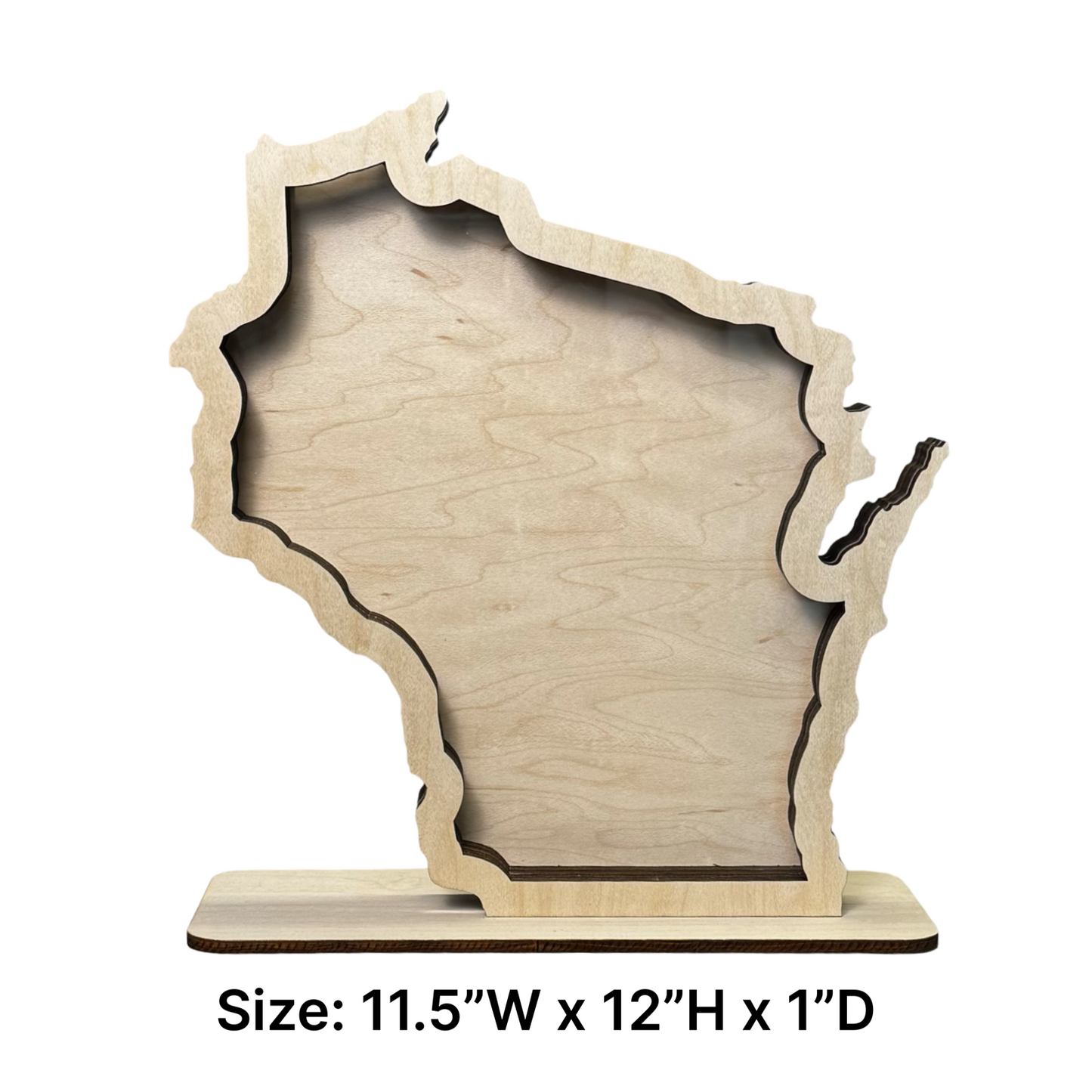 Large Wisconsin Shadow Box