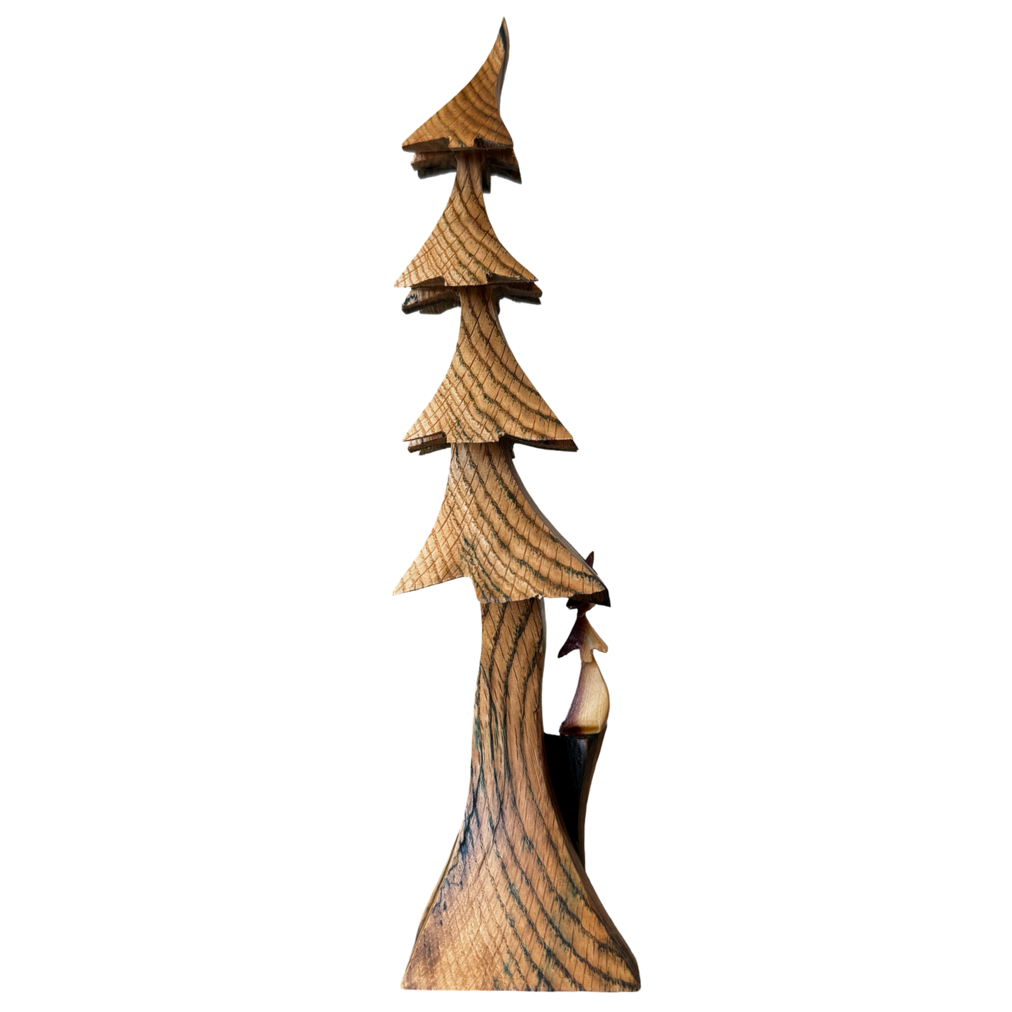 Green Spore Oak with Little Juniper Tree