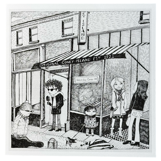 Dylan at Coney Island Greeting Card