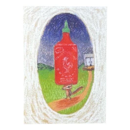 Sriracha Chipmunk Greeting Card