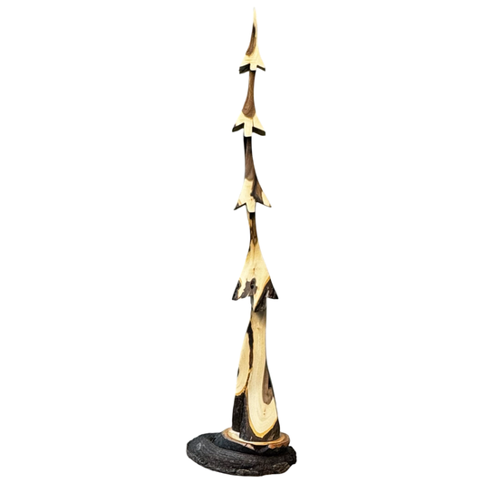 Black Walnut with Cottonwood Base 17.25" Tree