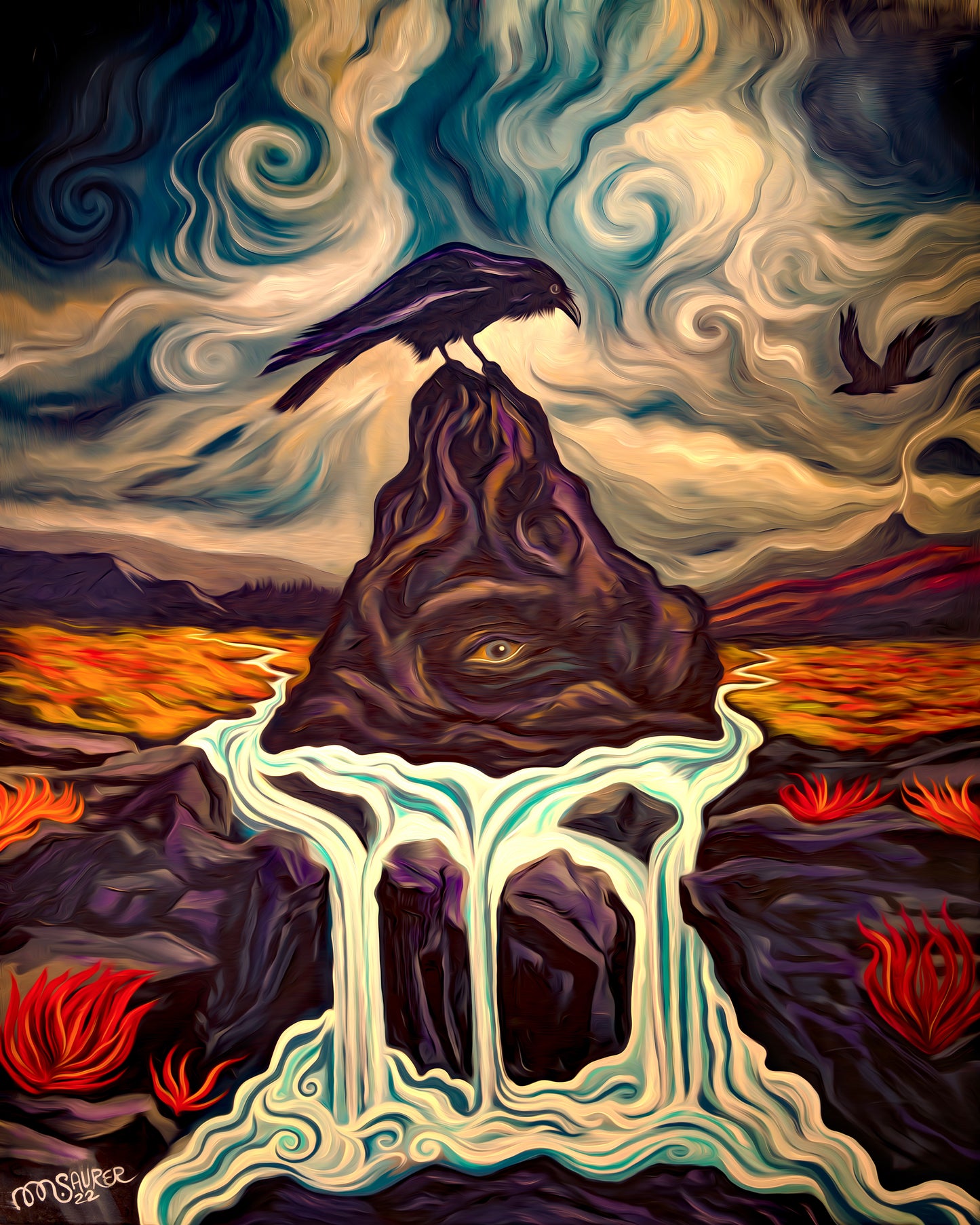 Icelandic Raven Print