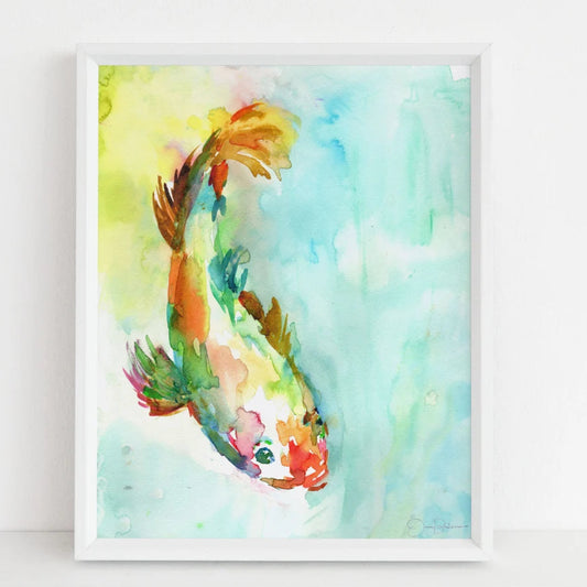 "Dreams of Koi" Koi Fish Giclée print: 8" x 10"