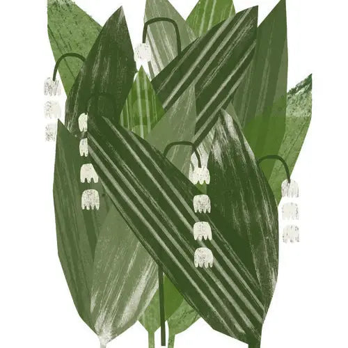 Lily of the Valley 8" x 10" Illustrated Print