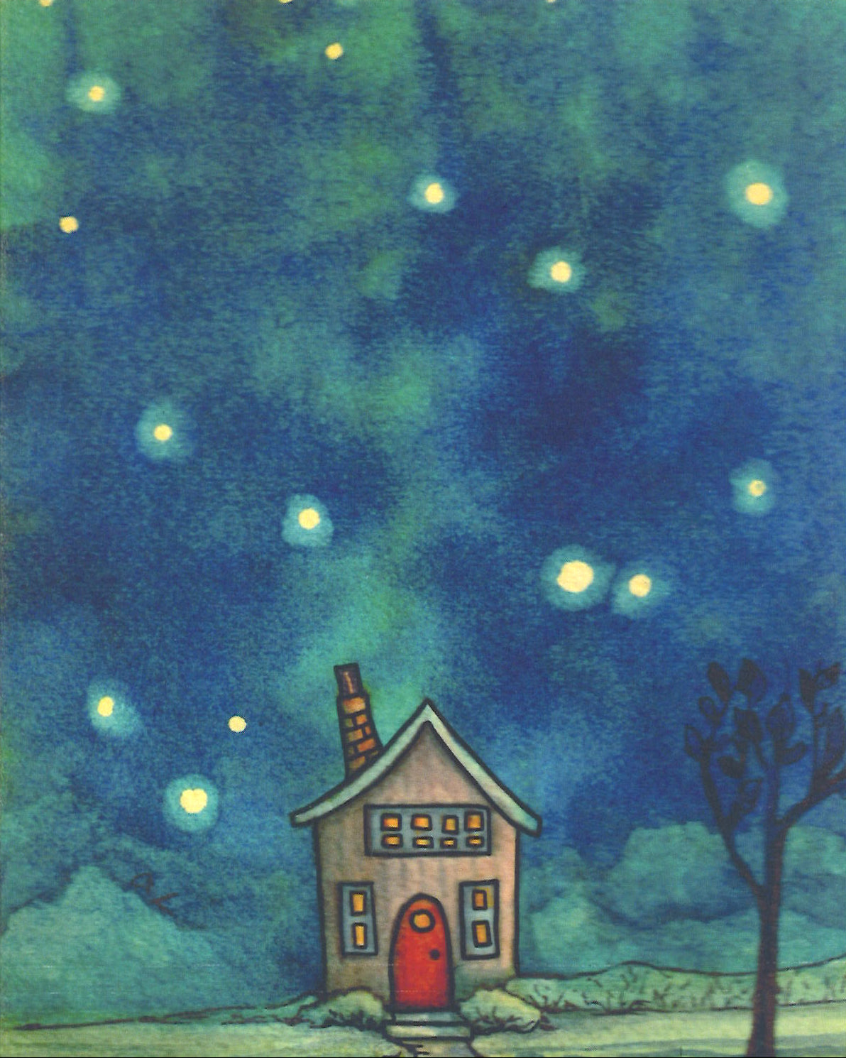 Little Cabin in the Woods Greeting Card