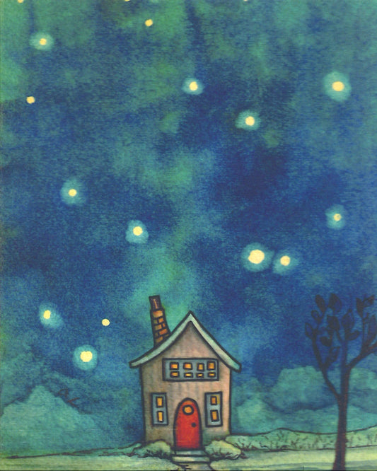 Little Cabin in the Woods Greeting Card
