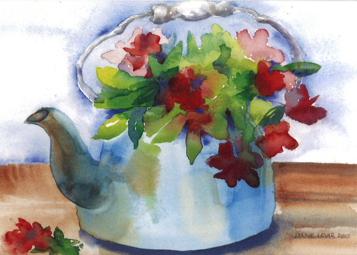 Marilyn's Teapot Greeting Card