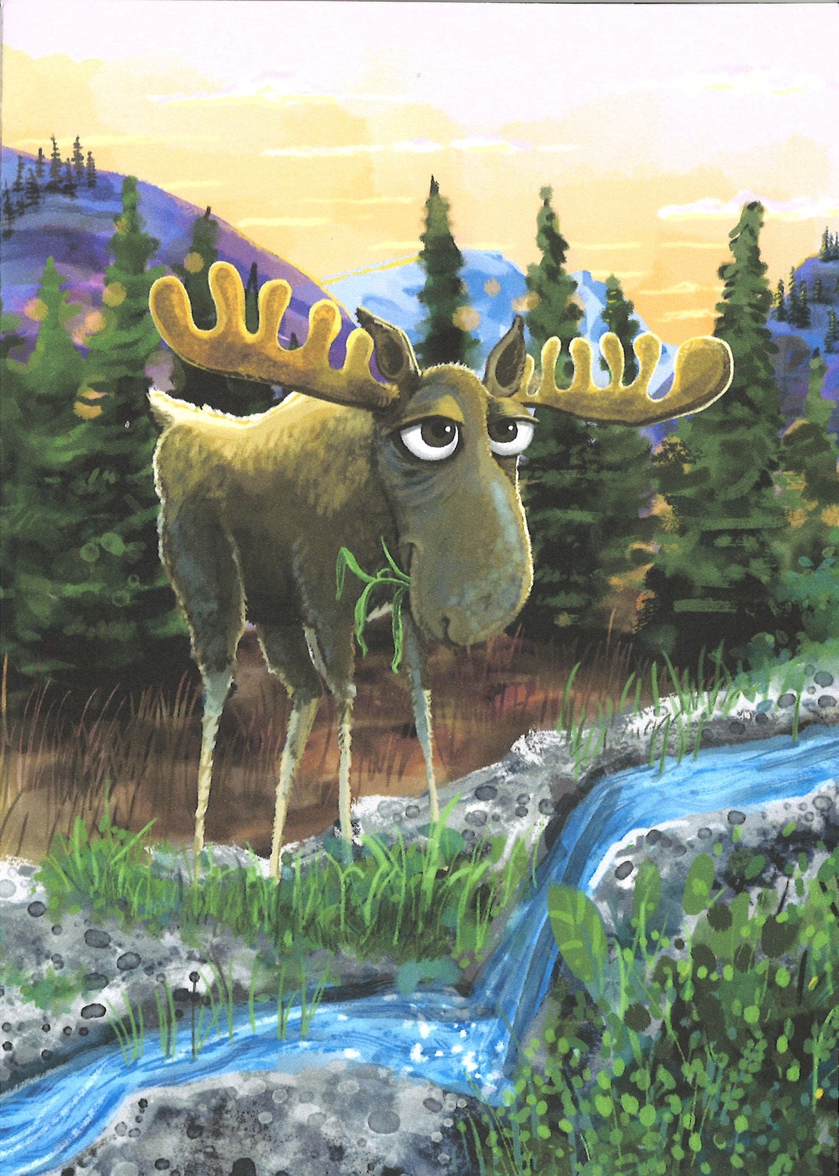 Moose Greeting Card