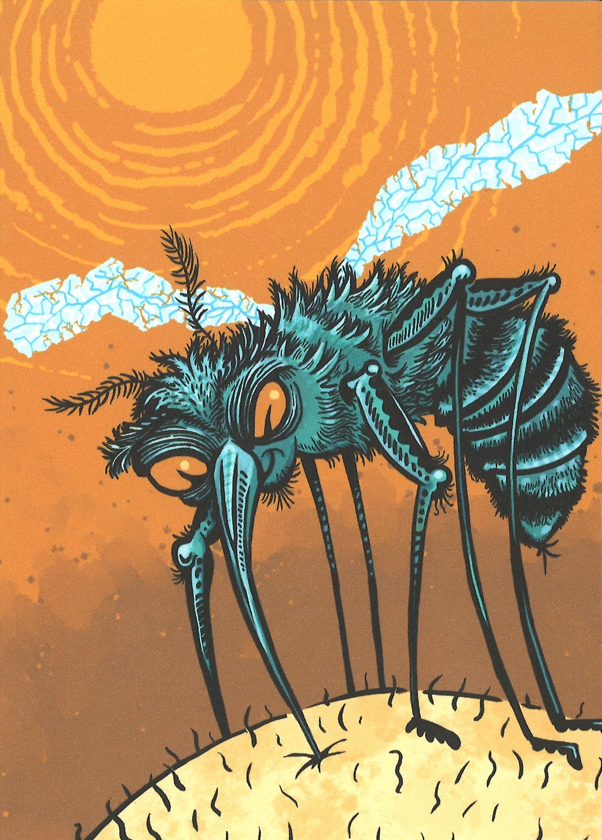 Mosquito Bite Greeting Card