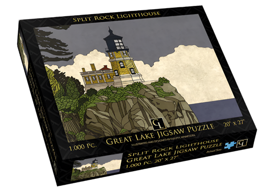 Split Rock Lighthouse Parchment Paper 1,000 Piece Jigsaw Puzzle