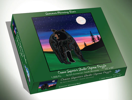 Summer Morning Bear | Sam Zimmerman - Crane Studio 1,000 Piece Jigsaw Puzzles