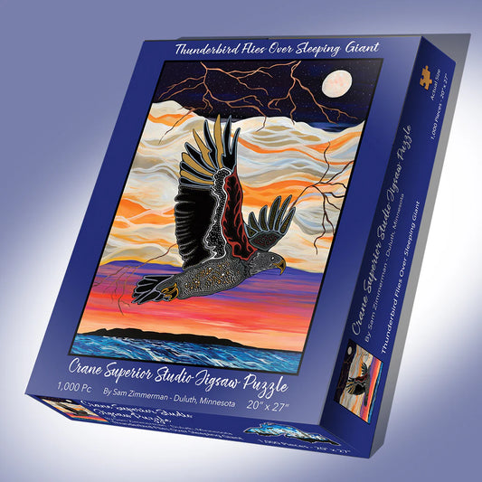 Thunderbird Flies Over Sleeping Giant | Sam Zimmerman - Crane Studio 1,000 Piece Jigsaw Puzzles
