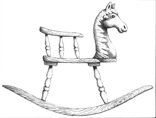 Rocking Horse Greeting Card
