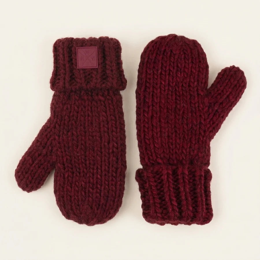 Snow Berry Chunky Mitten