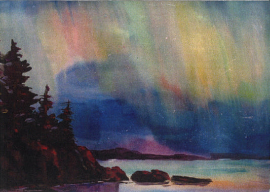 Superior's Northern Lights Greeting Card