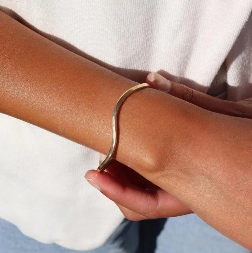 Swell Hammered Cuff Bracelet