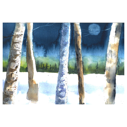 Frosty Evening Greeting Card
