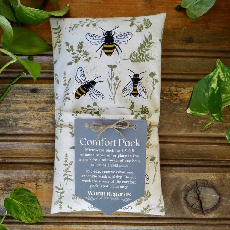 Washable Microwavable Heating Pad Pack | Neutral Natural Bees