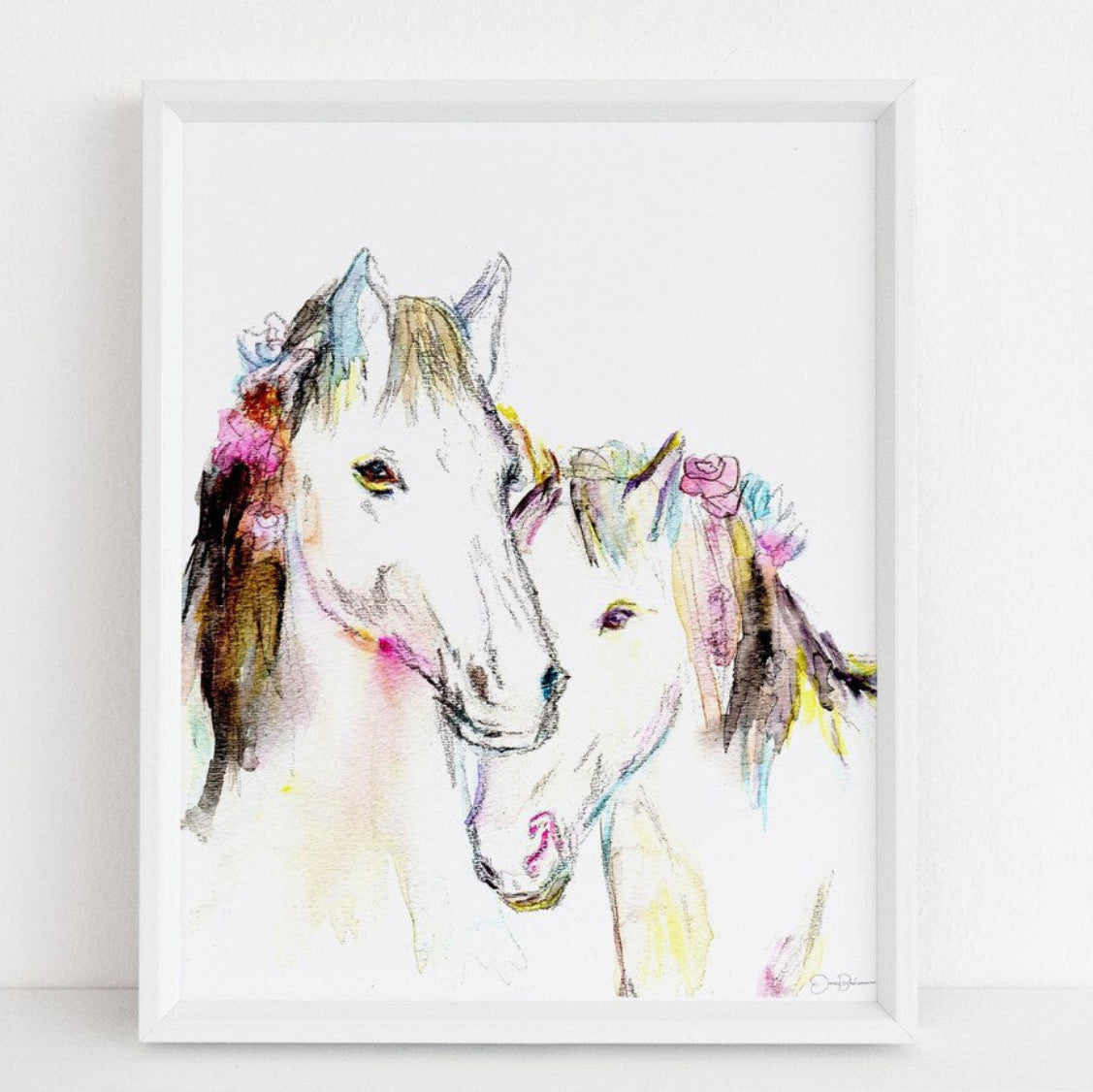 "Wild, Wild Horses"  Horse Giclée print: 8" x 10"