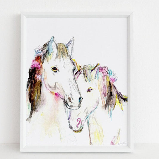 "Wild, Wild Horses"  Horse Giclée print: 8" x 10"