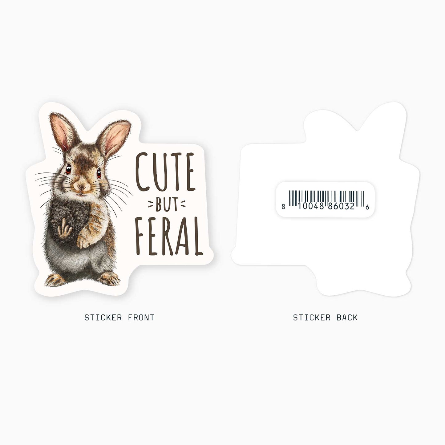 Feral - 3" Art Sticker