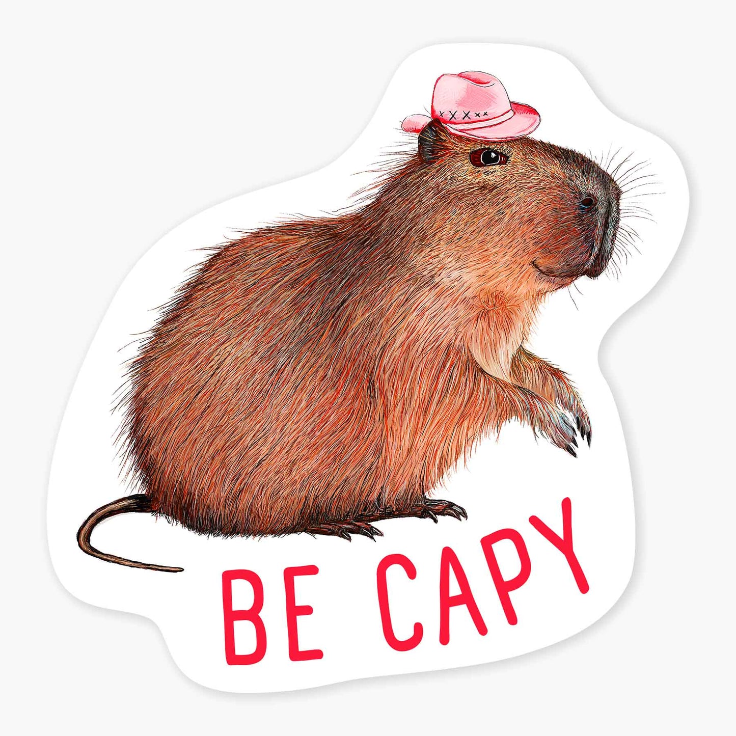 Capy - 3" Art Sticker