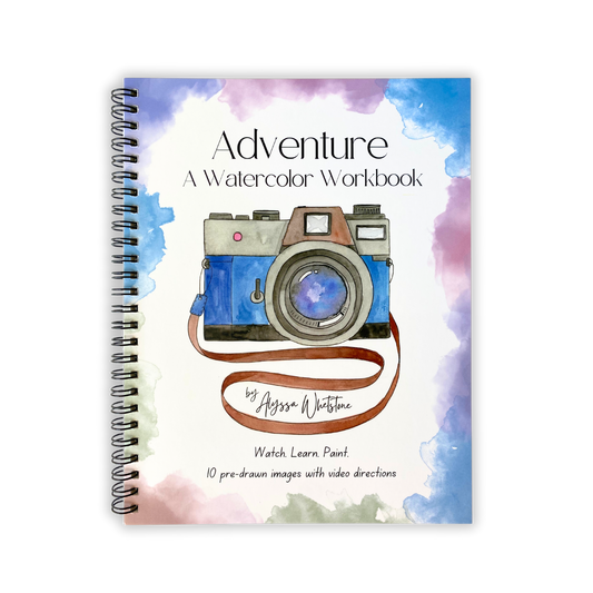Adventure Watercolor Workbook - With Video Directions