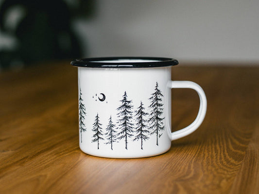 Northwoods II 10 oz Stainless Steel Enamelware Camping Mug